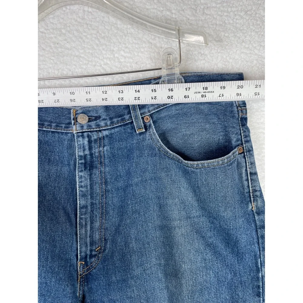 Levis 550 Relaxed Fit‎ Jeans Mens 40x30 Blue Medium Wash Denim Cotton Thrashed